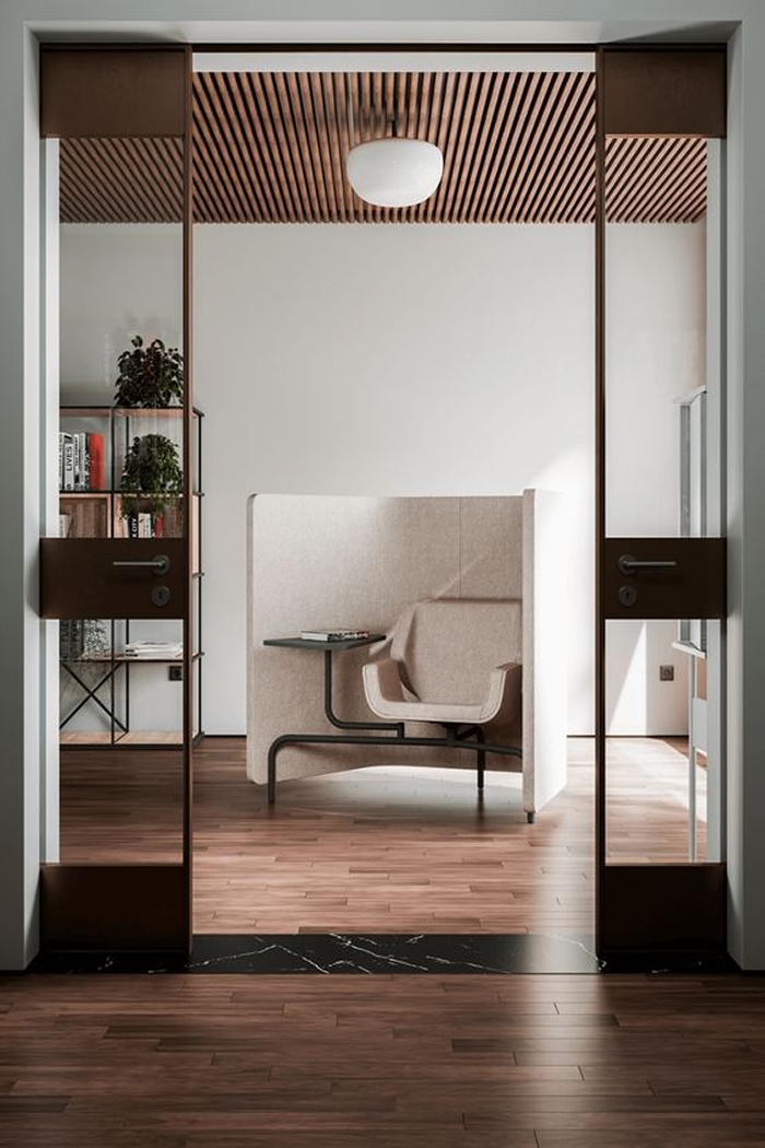 Lounge inspirácós kép egyszemélyes dolgozósarok